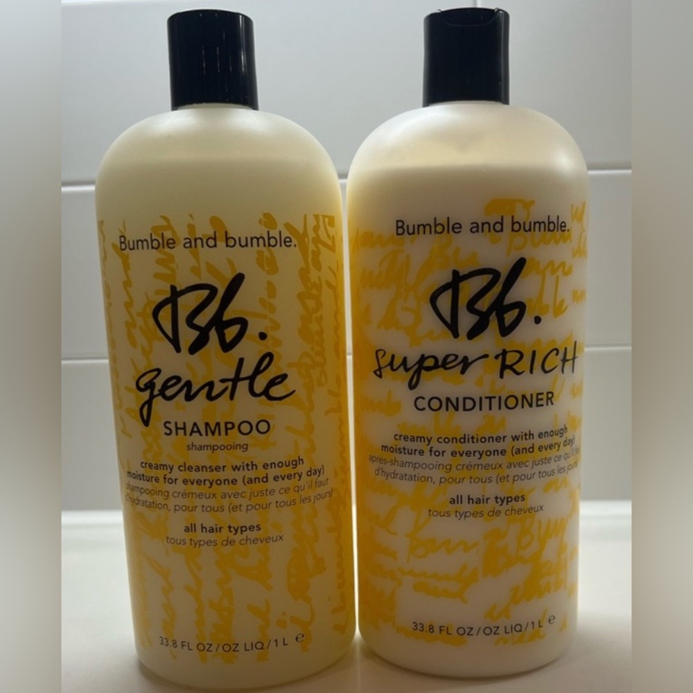 Bumble and bumble Be Gentle shampoo and Super Rich Conditioner bundle (1 liters)